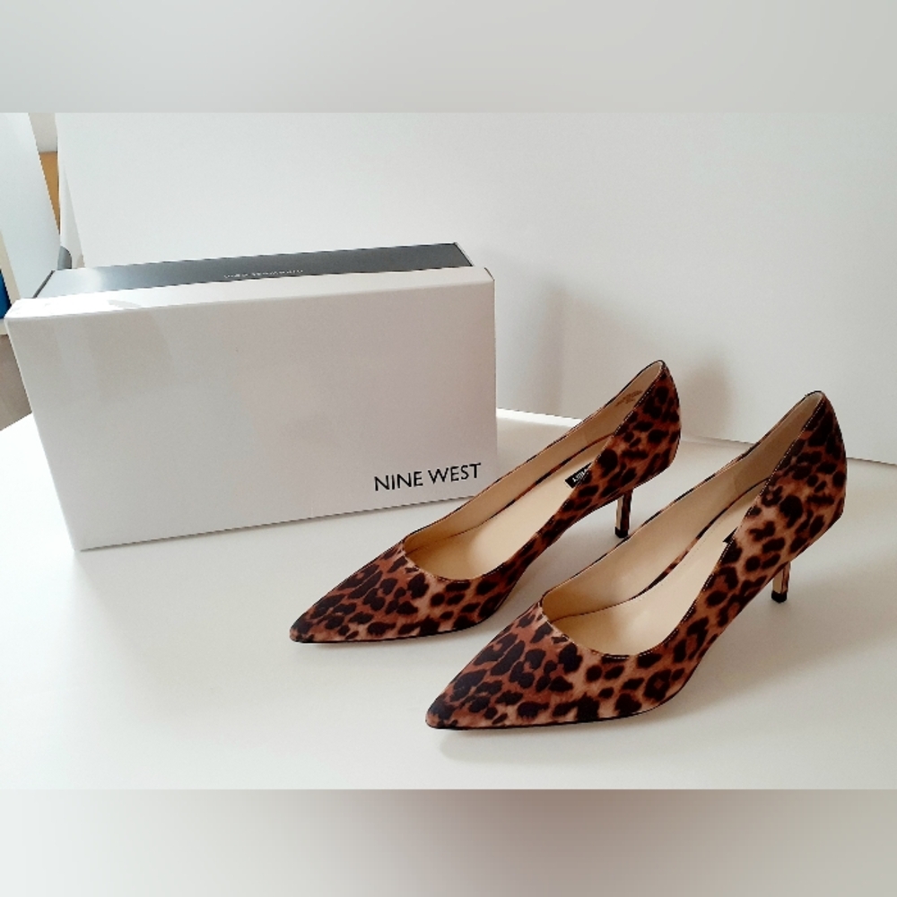 Nine West Animal Print Heels Size 10
